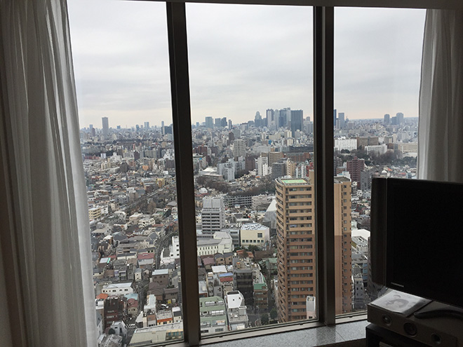 新居も、南向きの大きな窓から新宿の高層ビル群を臨むことができる。夜景を眺めながら過ごすひとときが愉しみだそう。