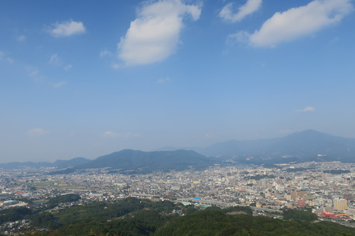 福岡県筑紫野市　天拝山頂上からの景色