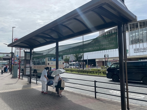 武蔵小金井駅北口のバス乗り場